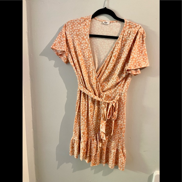 Ripe Ruffle Mini Wrap Dress With Tie - Picture 1 of 1